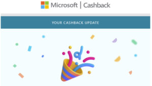 Microsoft cashbackって何？英文メールはスパムでなく公式！